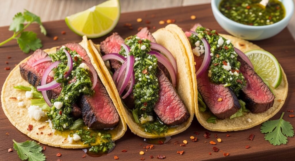 Chimichurri Steak Tacos Recipe 