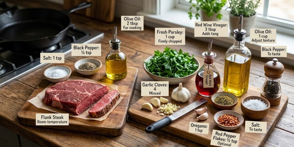 Chimichurri Steak Ingredients