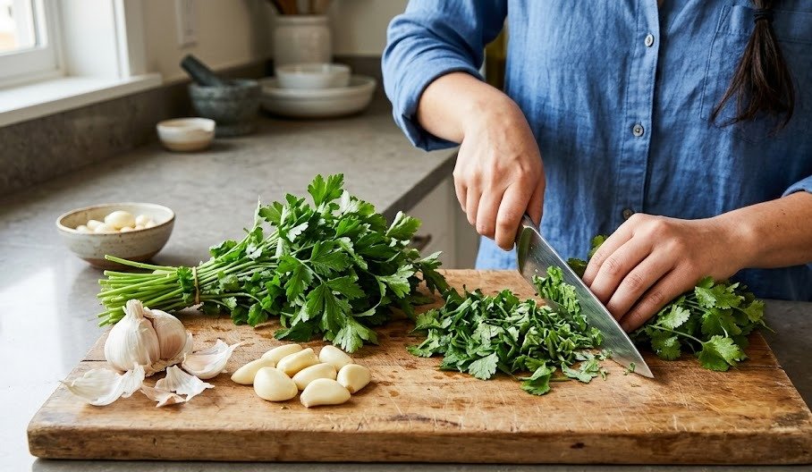 Creamy Chimichurri Sauce Recipe Step 1